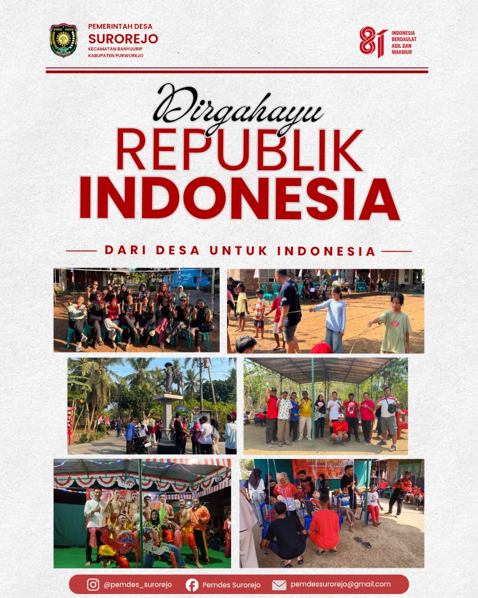 Selamat HUT Ke-81 RI